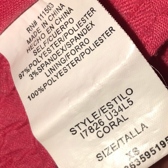 Lily Rose Coral Casual Dress size XS - Picture 9 of 9